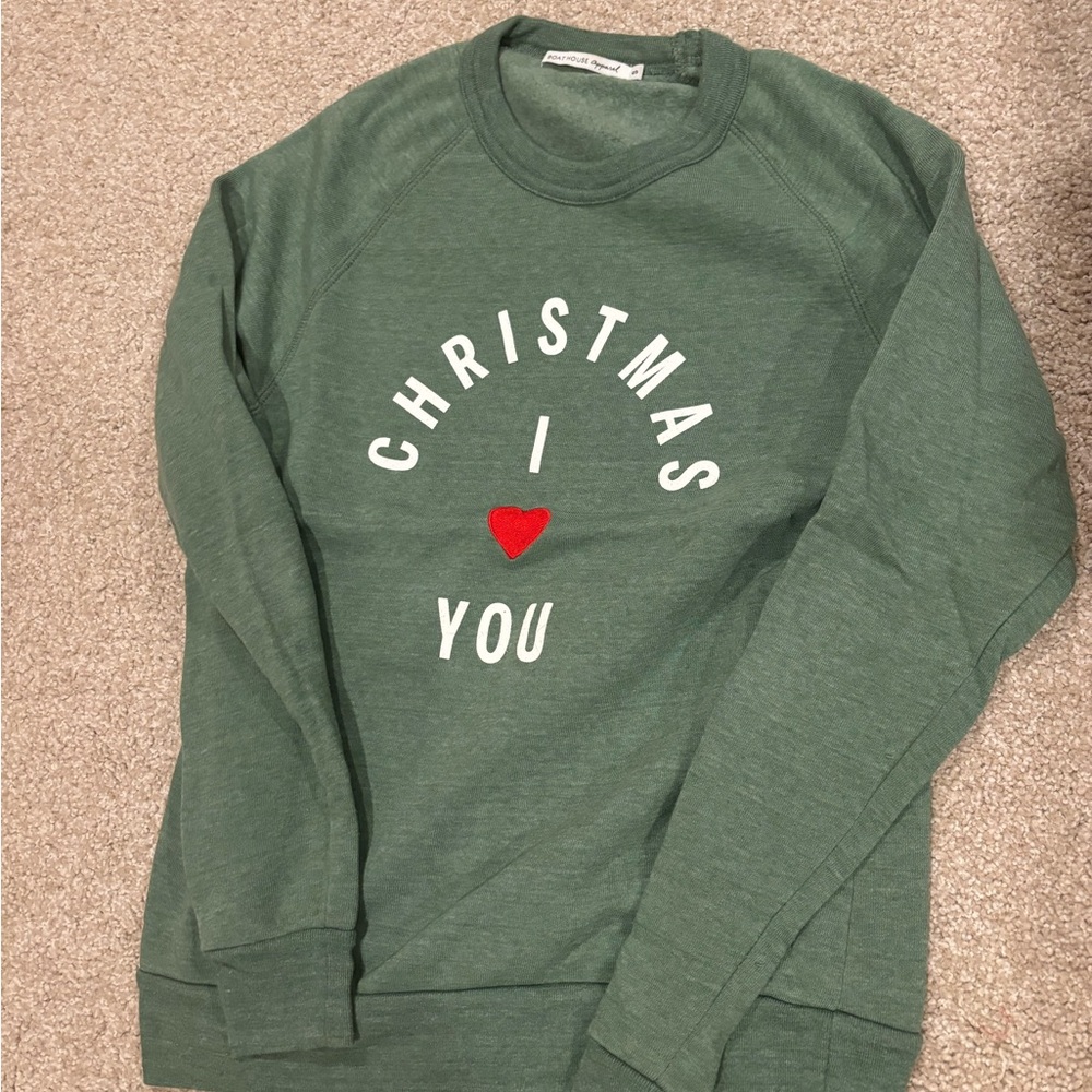 Green Christmas Crewneck Sweater